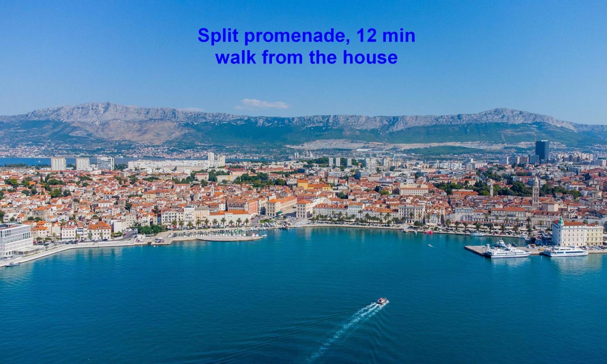 Villa Violeta With The Sea View, 3 Min Walk To The Beach Split Bagian luar foto
