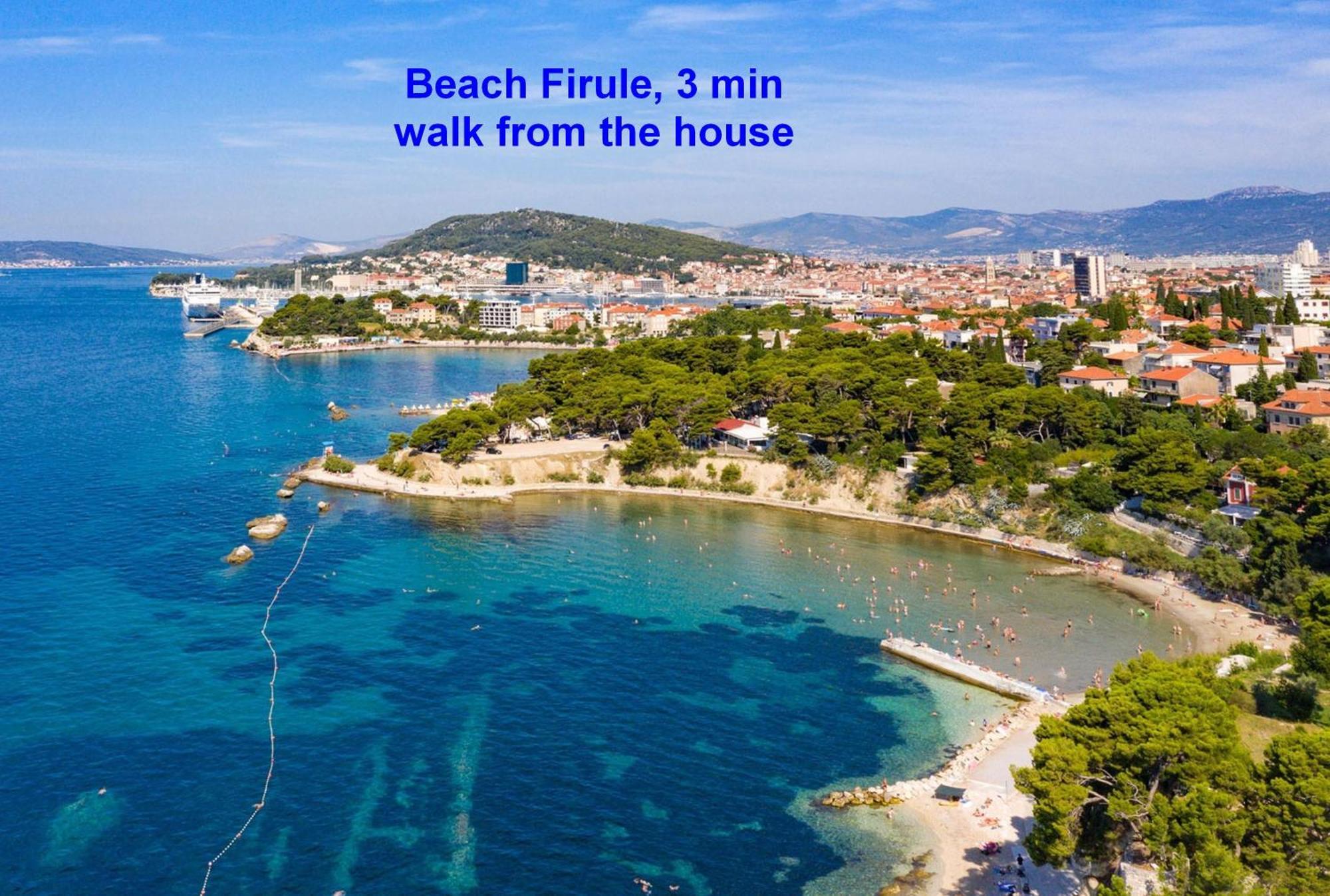 Villa Violeta With The Sea View, 3 Min Walk To The Beach Split Bagian luar foto